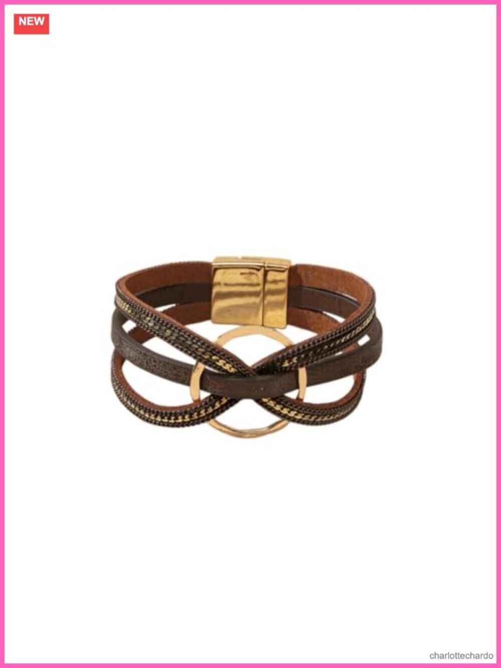 Boho Geometric Multi-Layer Leather Wrap Bracelet Stackable Beach Jewelry